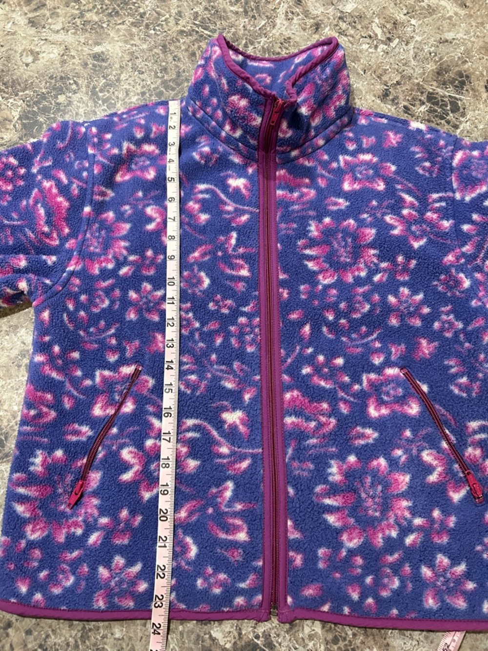 Vintage LL Bean Fleece Floral Jacket - Picture 9 of 9